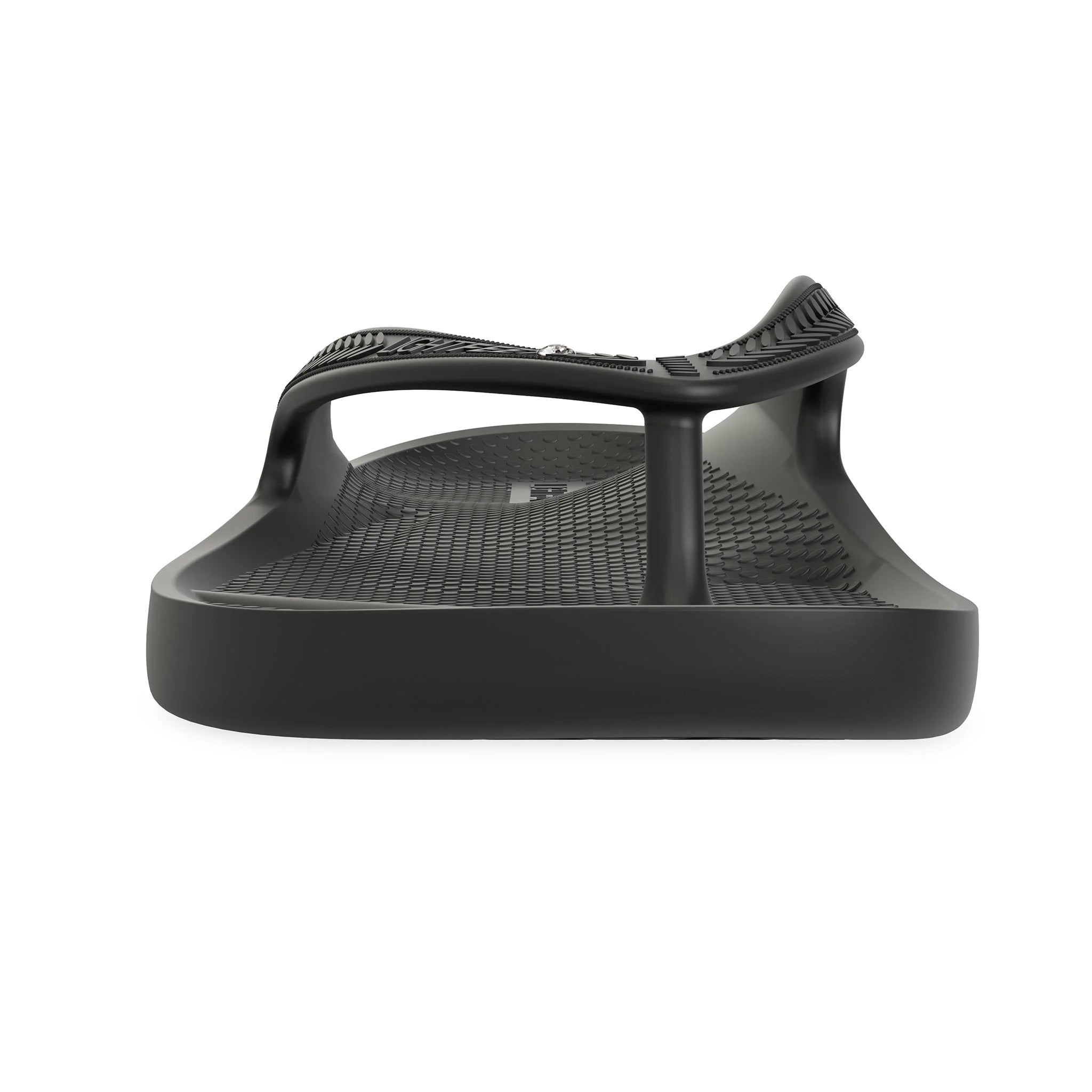 Black Diamante - Lightfeet Arch Support Flip Flops