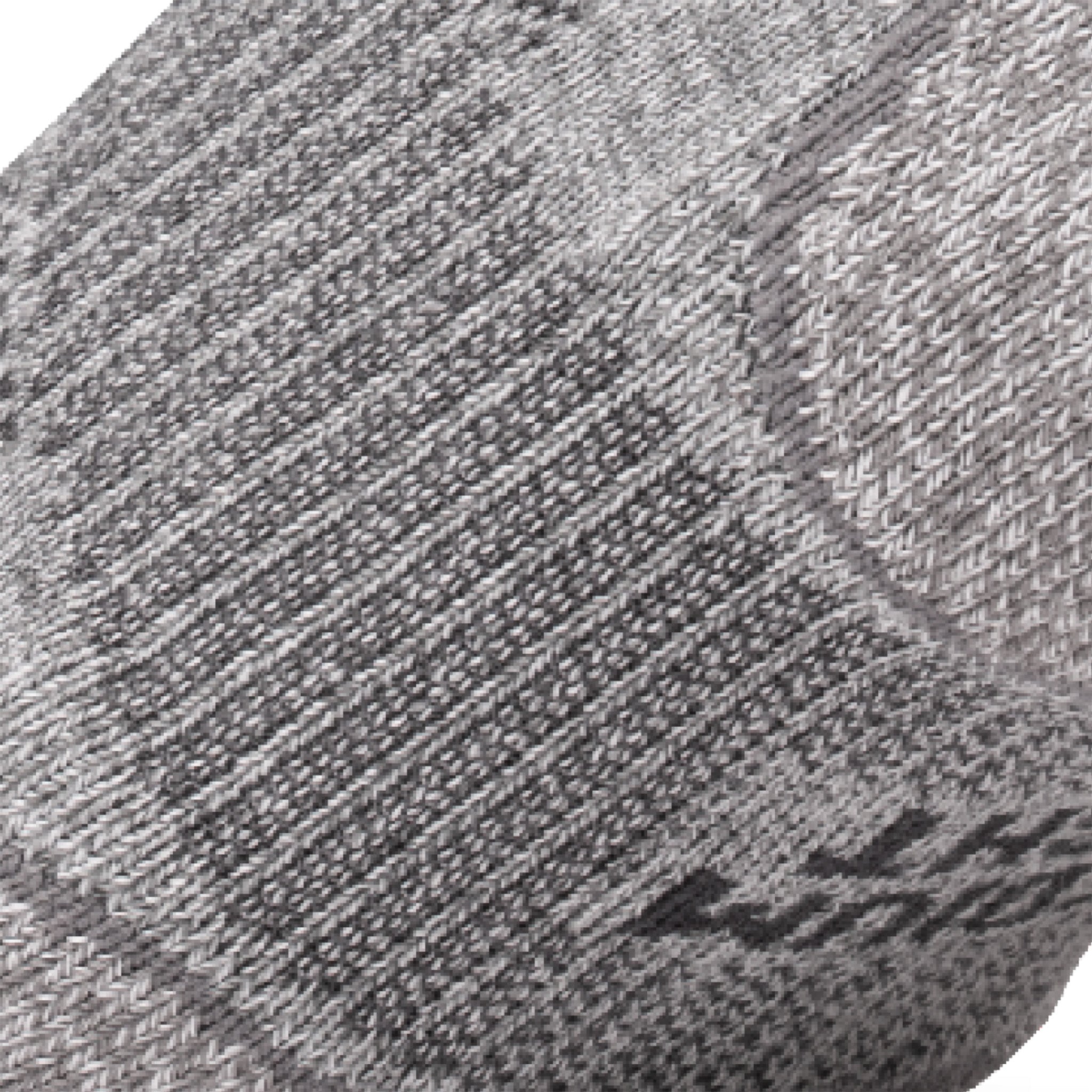 Close up view of elastic arch of Lightfeet Evolution Trail Light Grey Half Crew Performance Running Sock