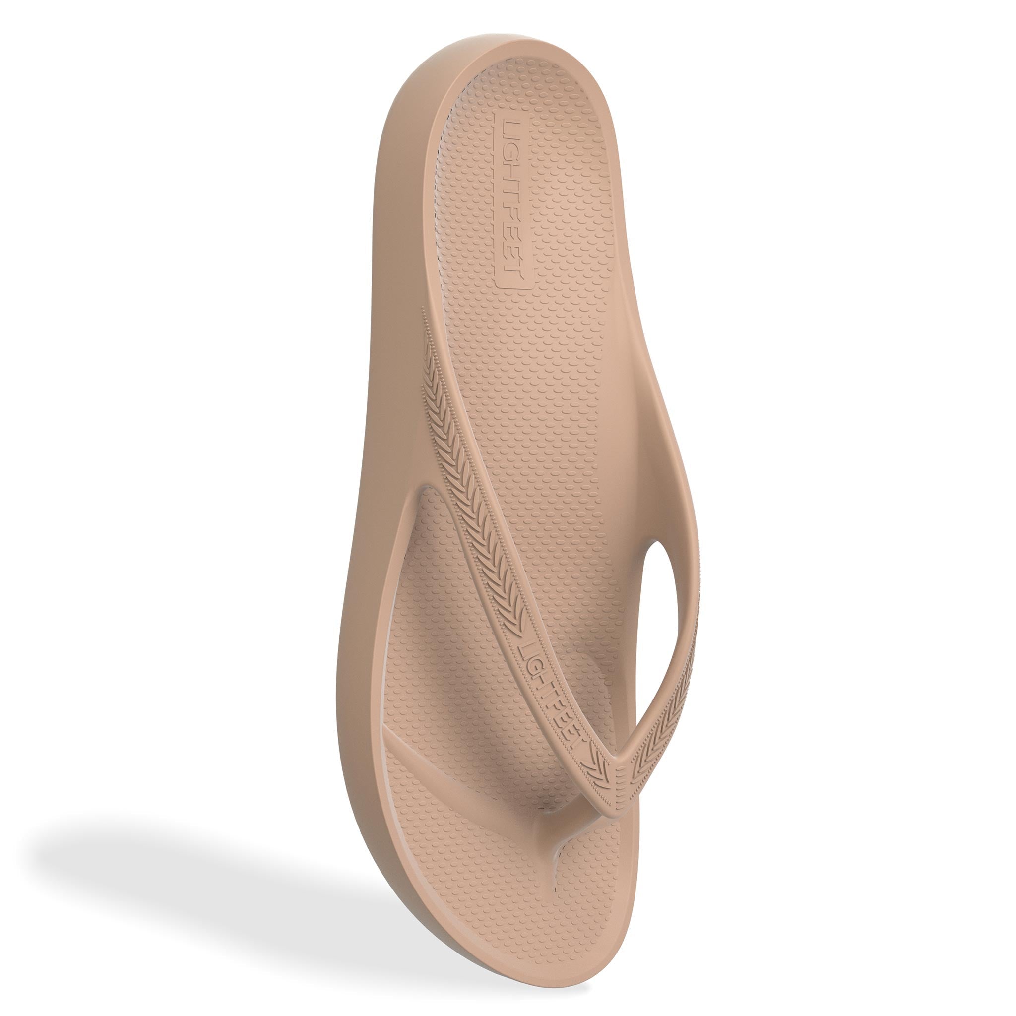 Lightfeet Arch Support Thong in Latte