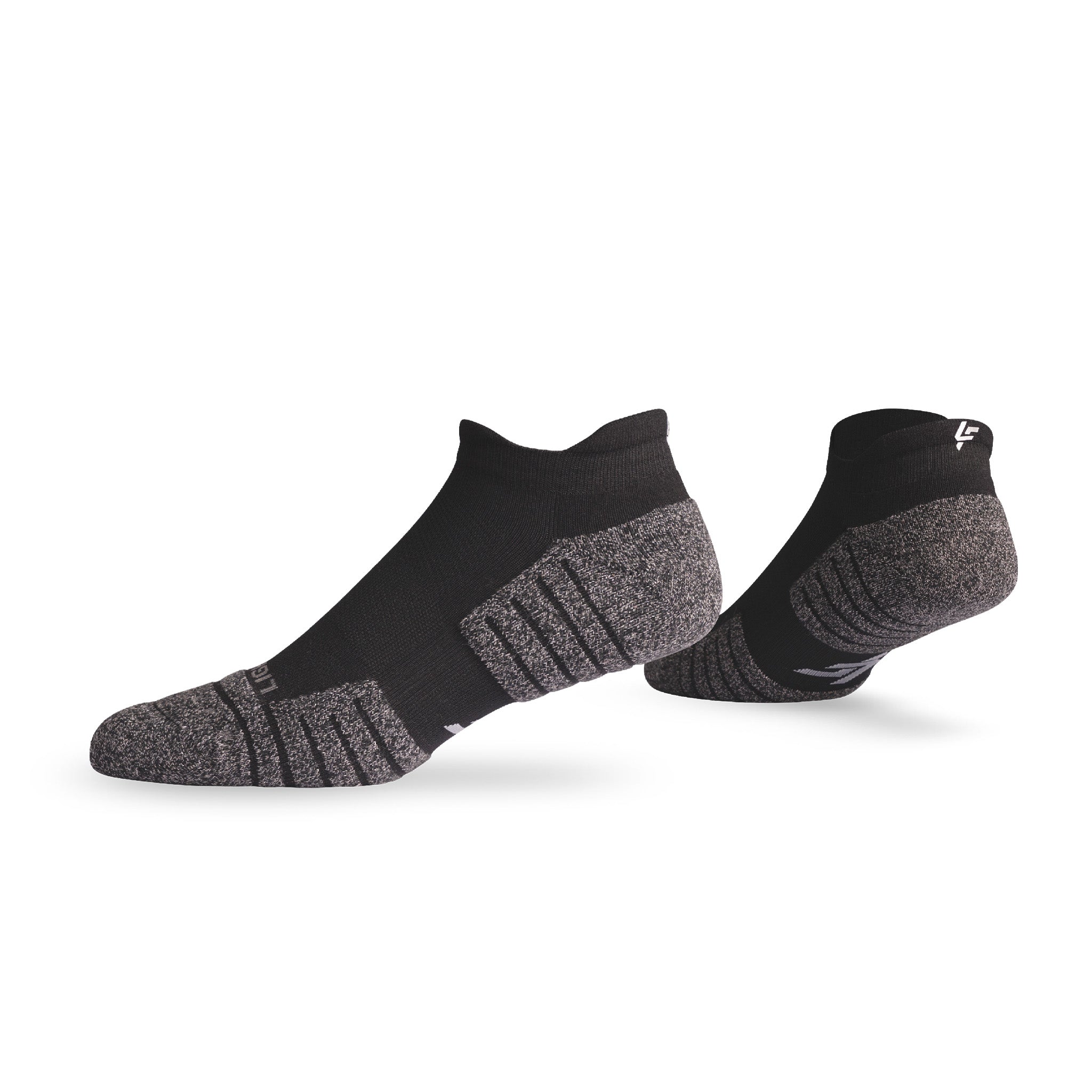 Pair of Lightfeet Performance Black Ankle Socks