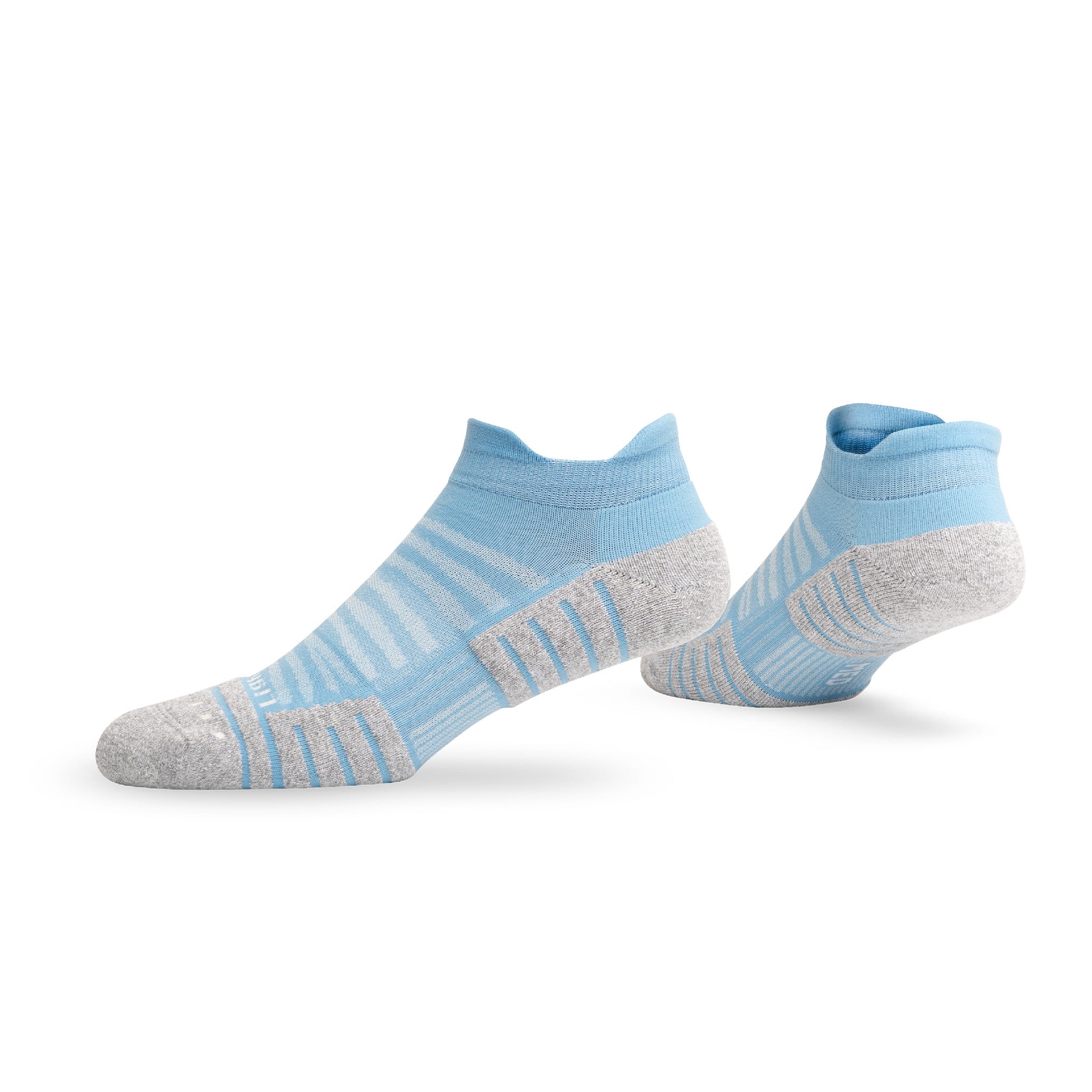 Pair of Lightfeet Performance Soft Blue Ankle Socks #colour_soft-blue