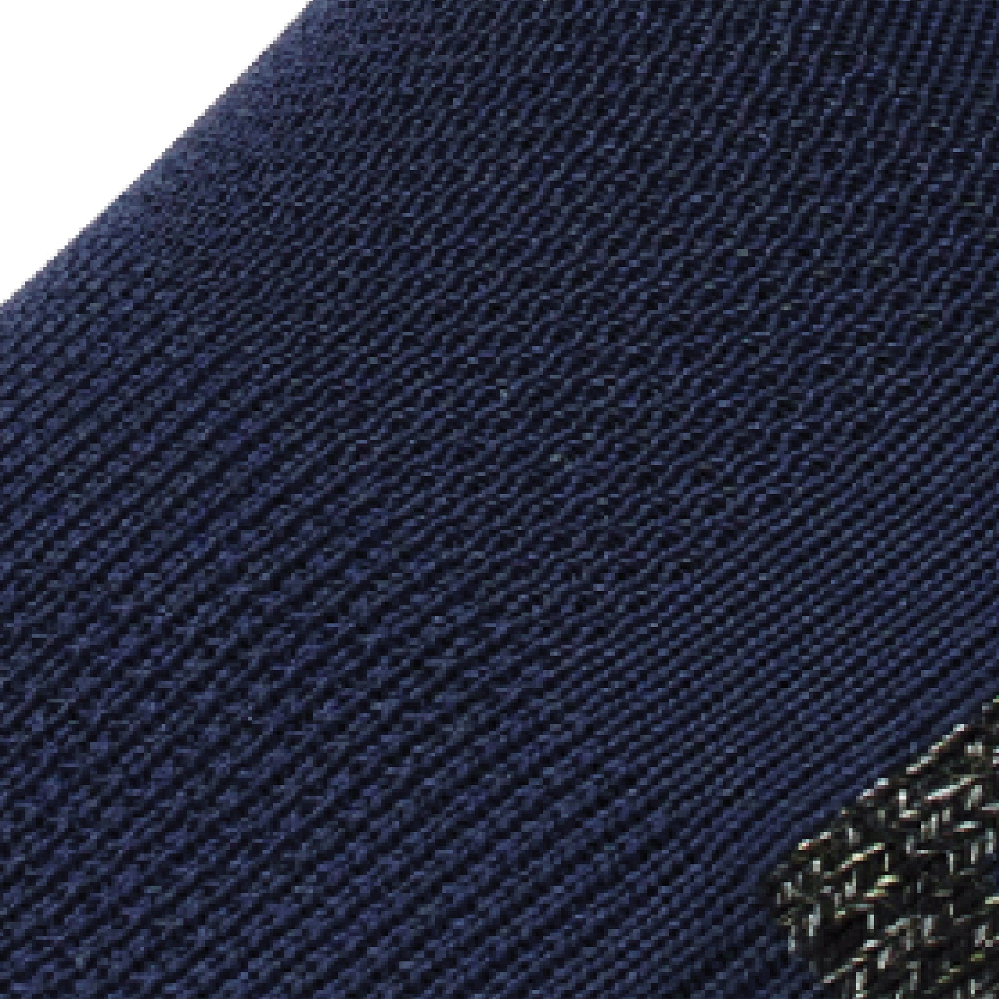 Close up view of mesh on Lightfeet Performance Navy Half Crew Sock