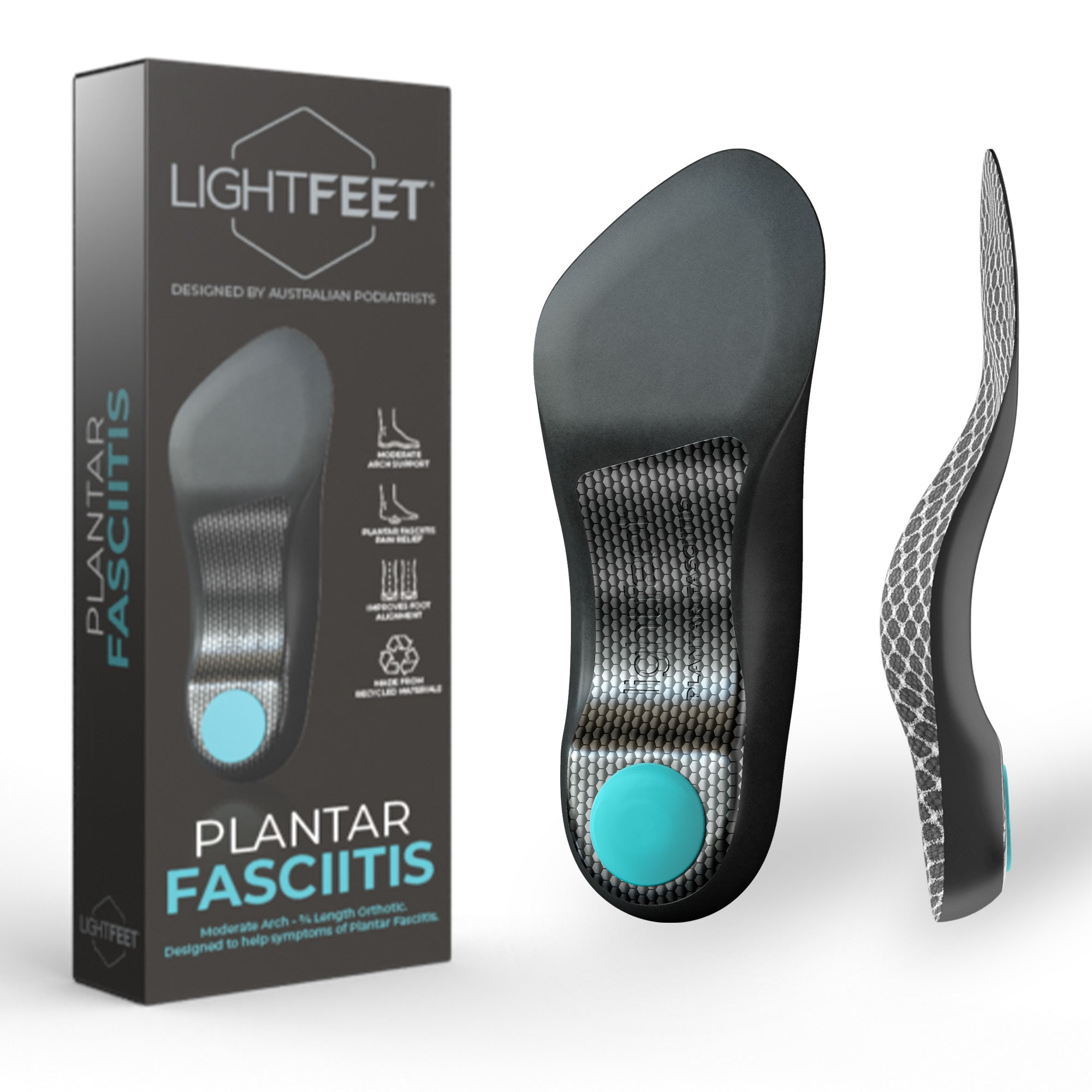 Lightfeet ¾ Plantar Fasciitis Orthotic Insole