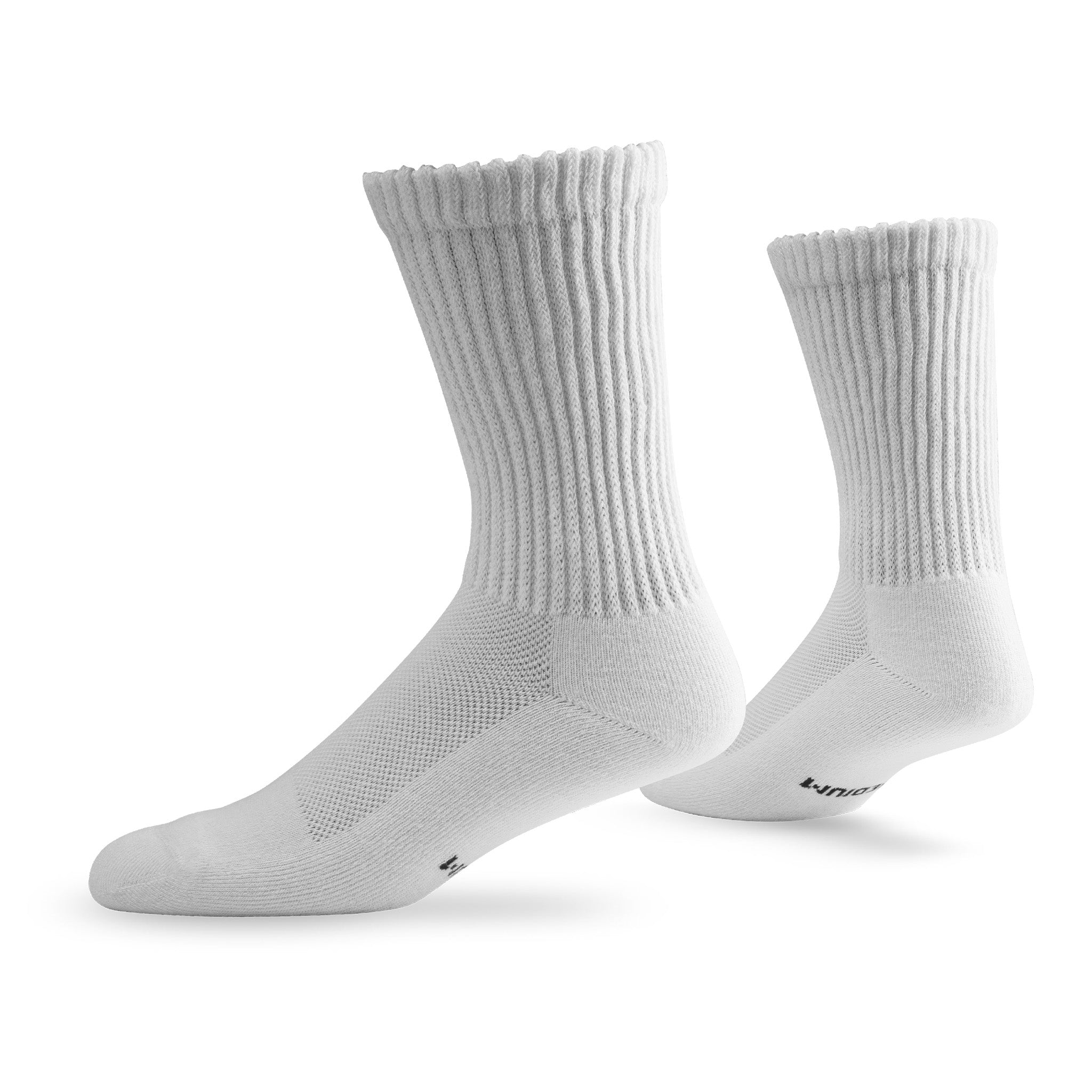 Pair of Lightfeet Diabetes White Crew Sock 