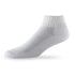 Side view of Lightfeet Diabetes White Mini Crew Sock 