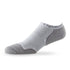 Side view of Lightfeet Evolution White Mini Performance Running Sock 