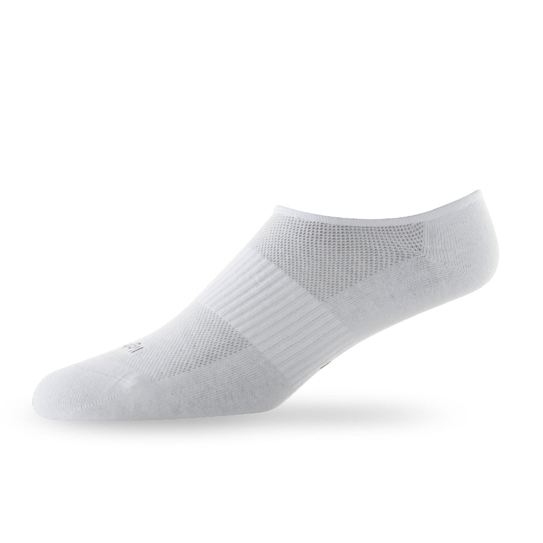 Side view of Lightfeet Invisible White No Show Sock