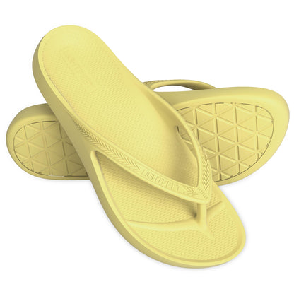 Lightfeet Arch Support Thongs in Lemon