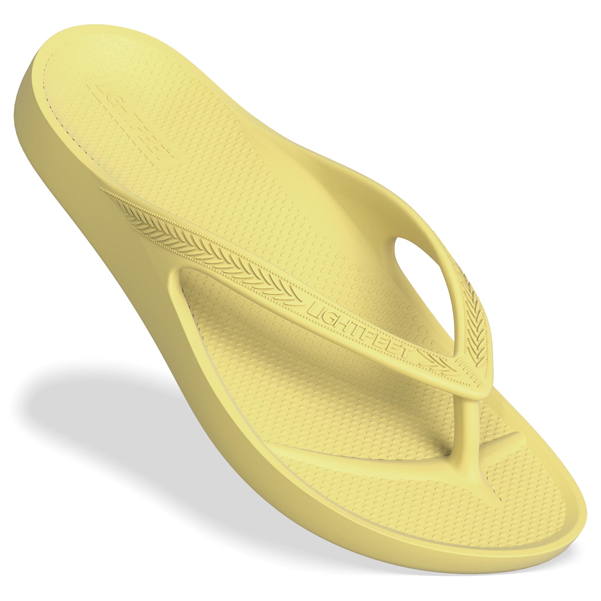 Lightfeet Arch Support Thong in Lemon