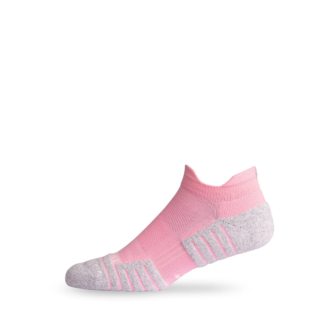 Side view of Lightfeet Performance Soft Pink Ankle Sock 