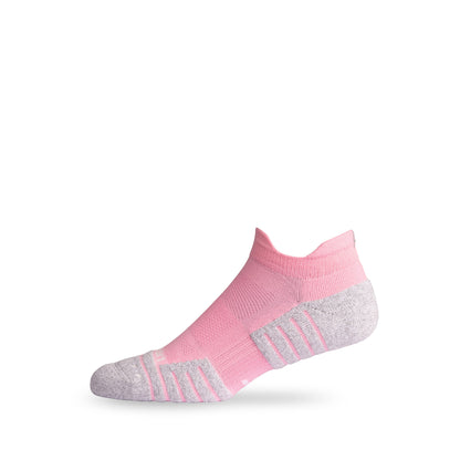 Side view of Lightfeet Performance Soft Pink Ankle Sock 