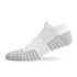 Side view of Lightfeet Performance White Ankle Sock 