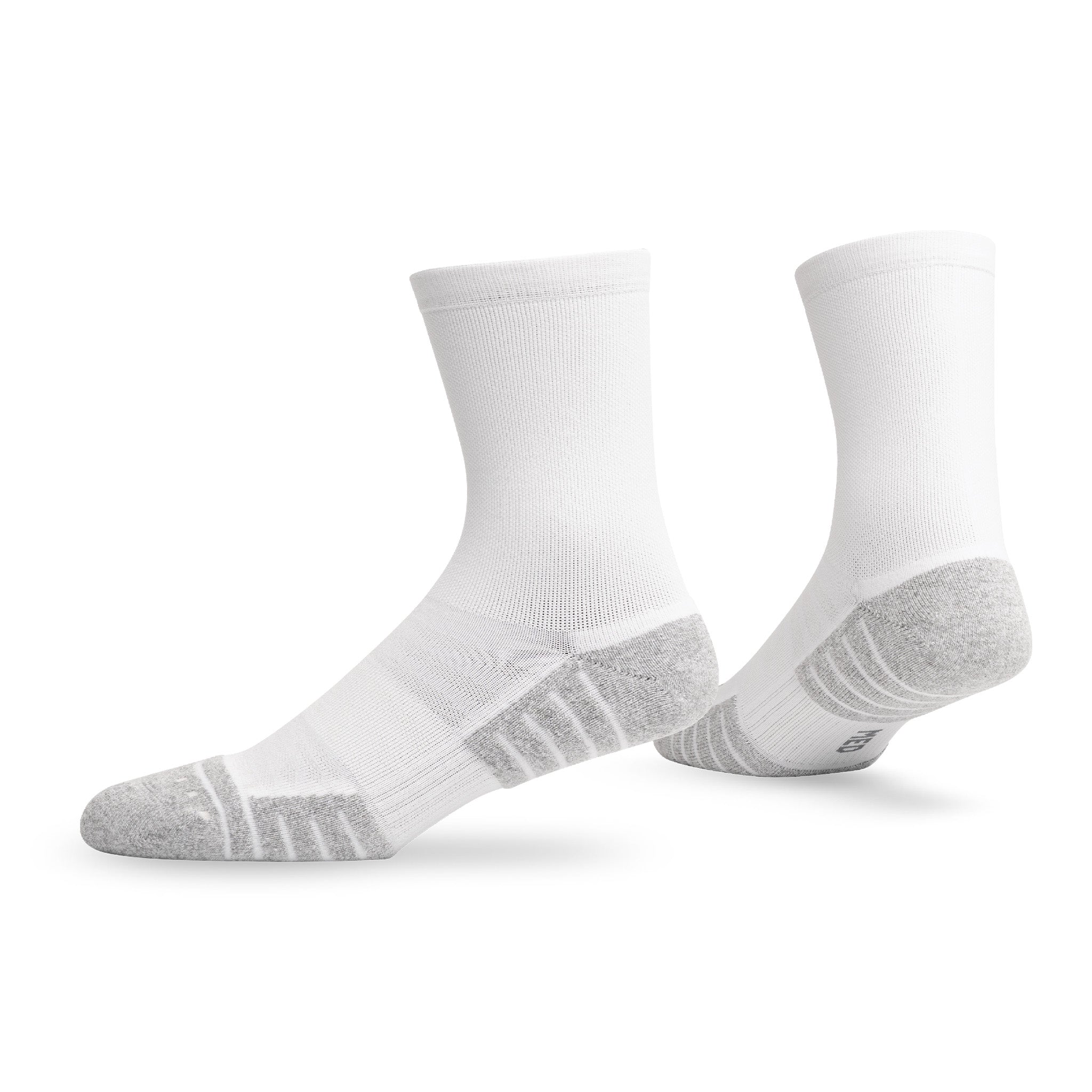 Pair of Lightfeet Performance White Half Crew Socks 