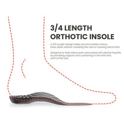 Lightfeet ¾ Plantar Fasciitis Orthotic Insole