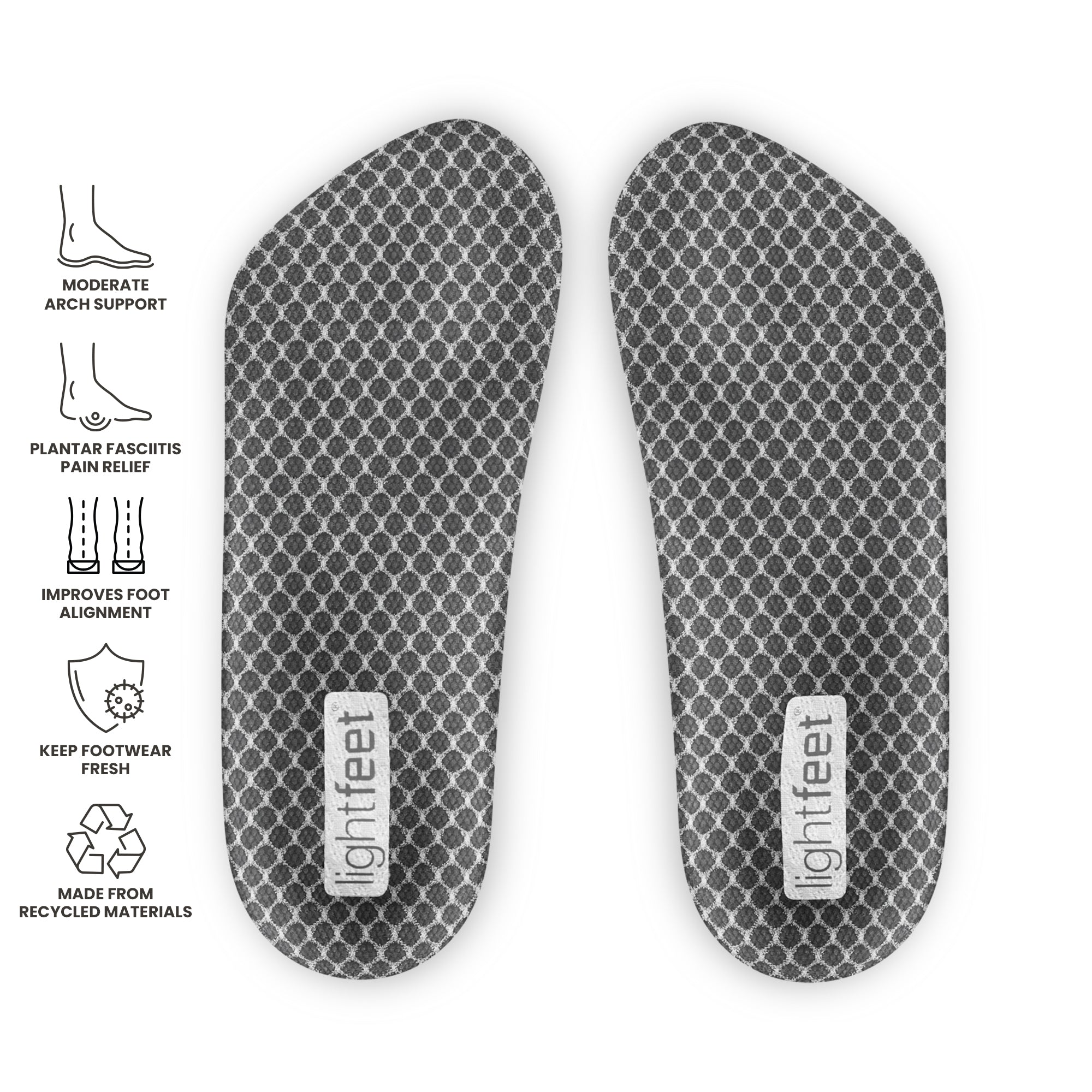 Lightfeet ¾ Plantar Fasciitis Orthotic Insole
